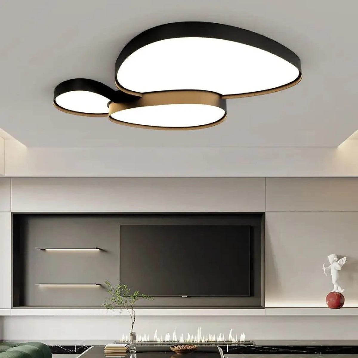 Plafonnier LED Bilobé Design Organique - Dalumea - vue 2