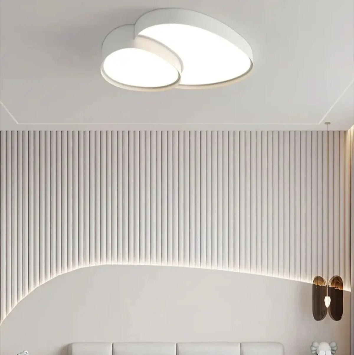 Plafonnier LED Bilobé Design Organique - Dalumea - vue 4