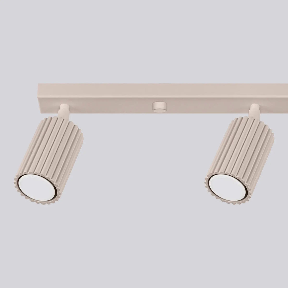 Plafonnier 4 Spots Orientables Barre Taupe - Dalumea - vue 6