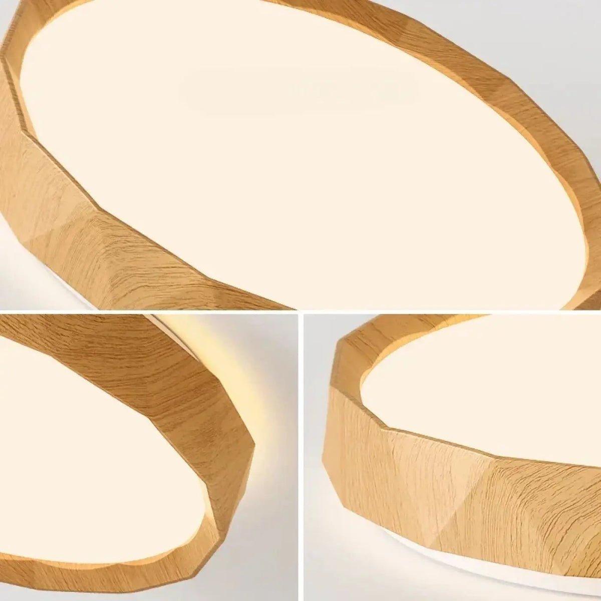 Plafonnier Métal Effet Bois LED - Dalumea - vue 5