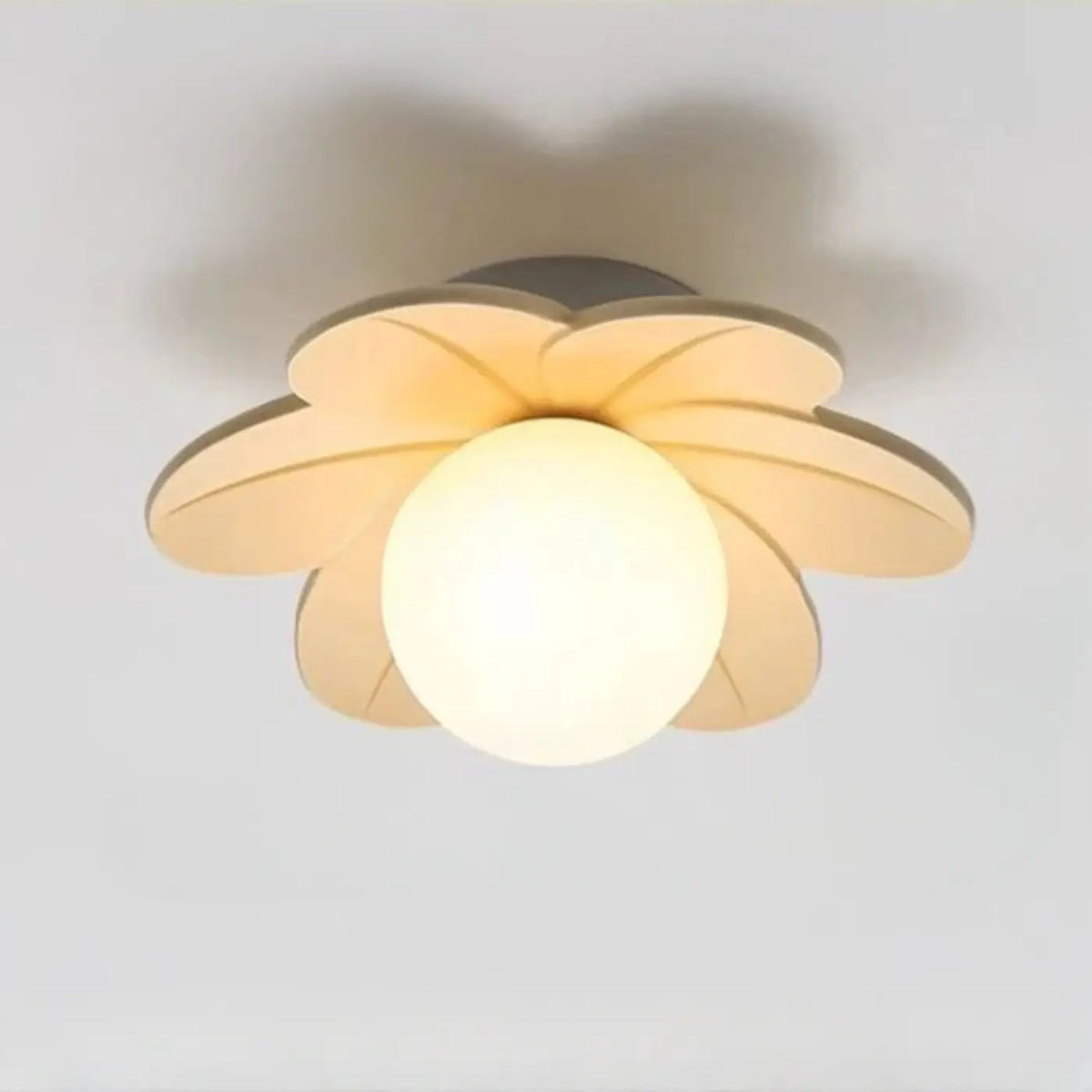 Plafonnier Floral Verre Blanc - Dalumea - vue 4