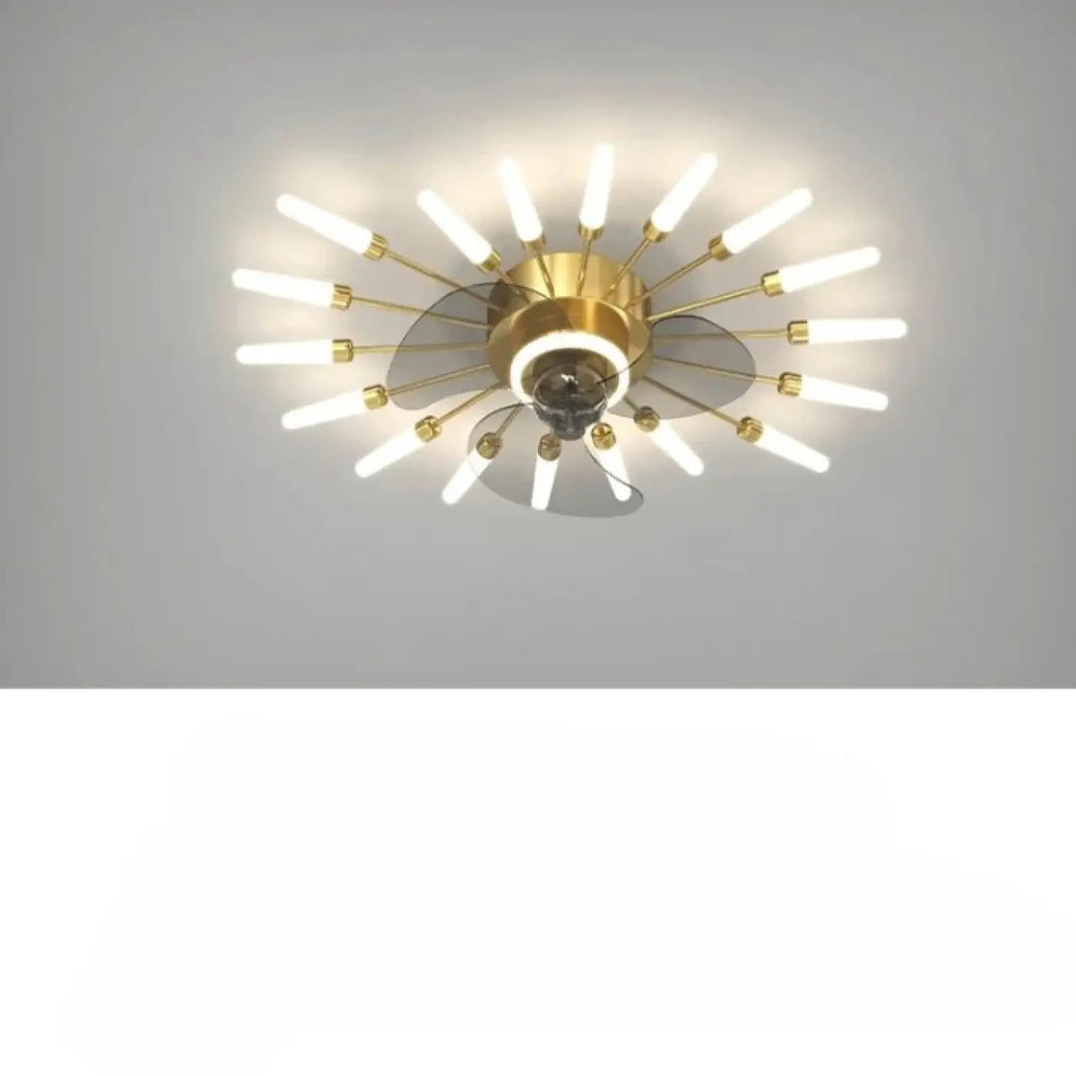 Plafonnier Ventilateur Design Tubes Lumineux - Dalumea - vue 8