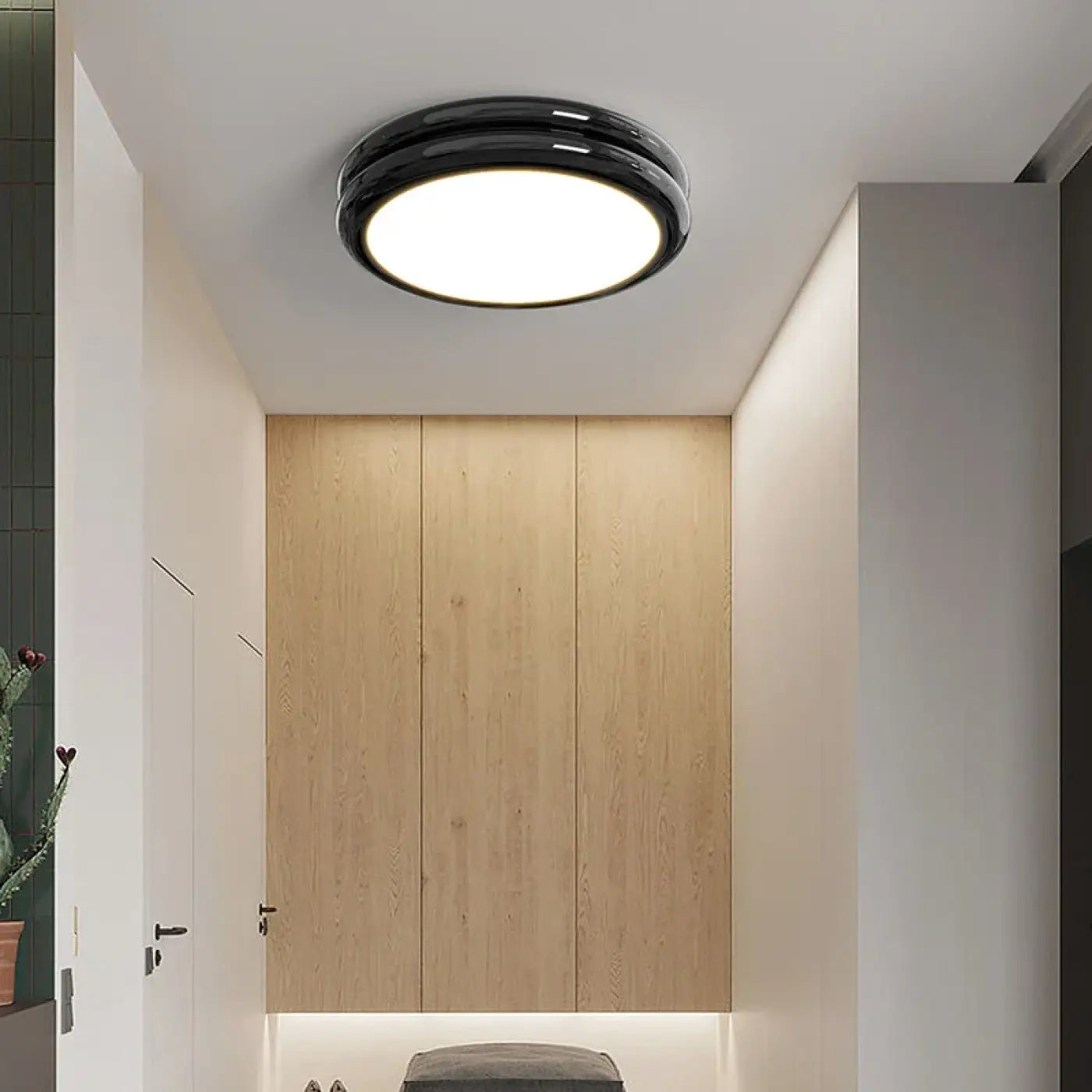 Plafonnier LED Rond Vert Anneau Minimaliste - Dalumea - vue 5