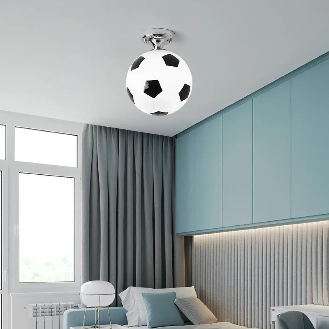 Plafonnier Ballon de Foot Chambre Enfant - Dalumea - vue 4
