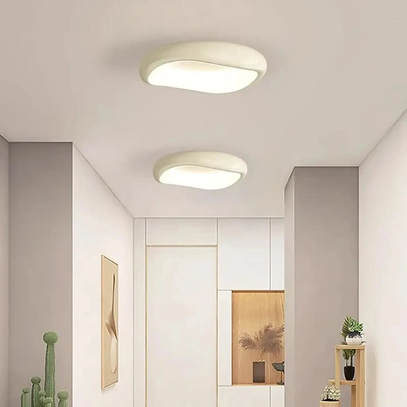 Plafonnier LED Rond Blanc Moderne - Dalumea - vue 1