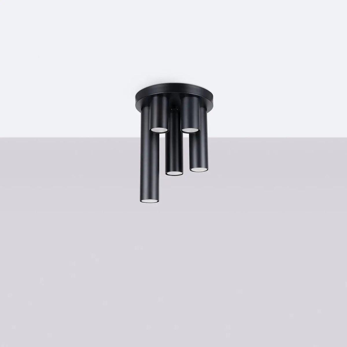 Plafonnier Noir 5 Spots - Dalumea - vue 2