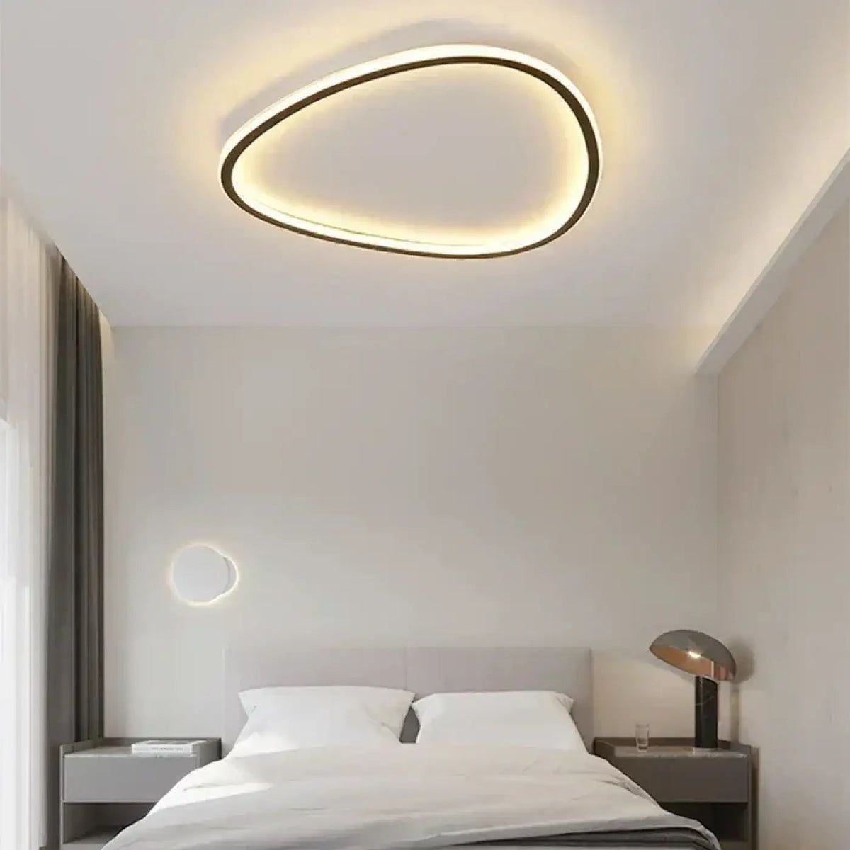 Plafonnier LED Design Organique Asymétrique - Dalumea - vue 4