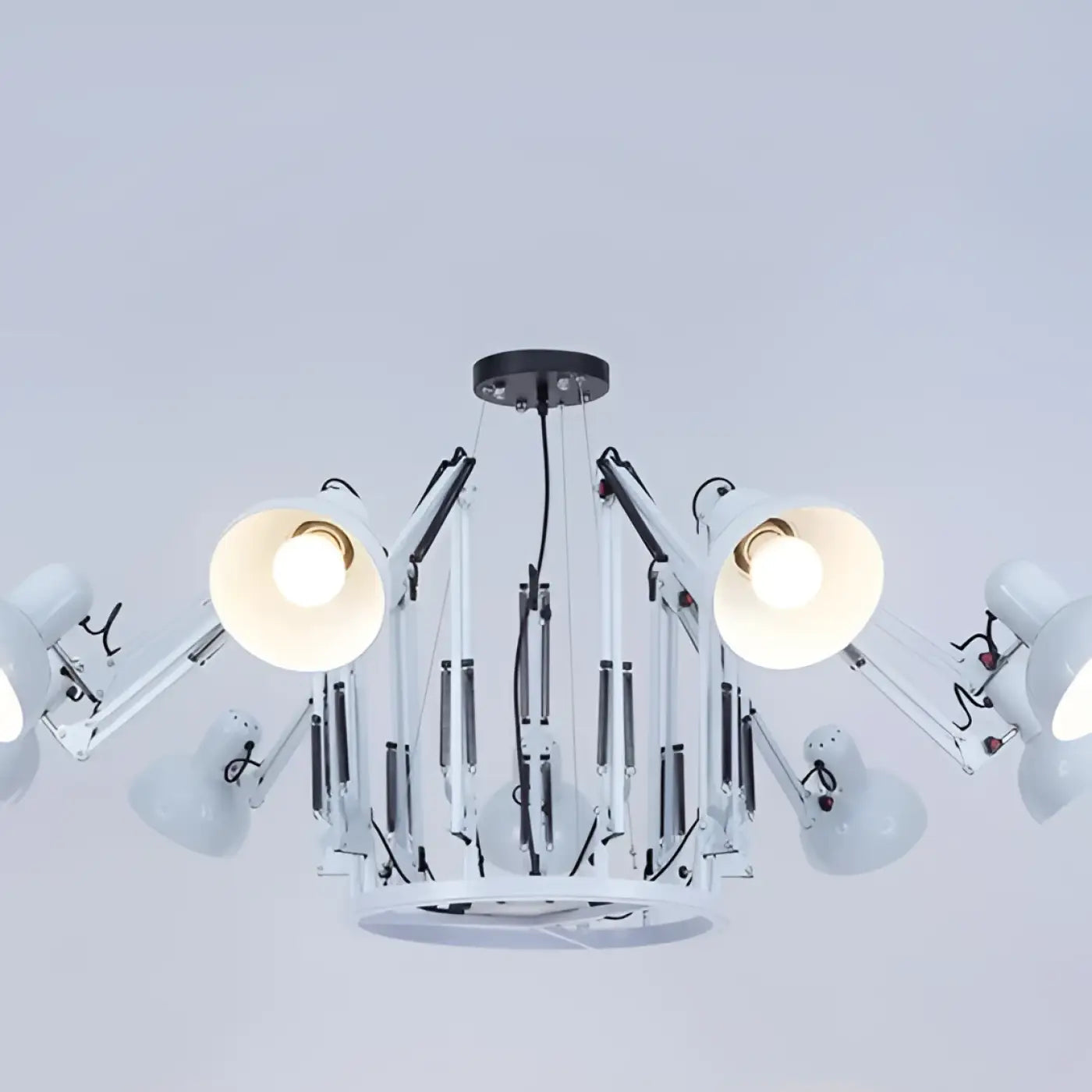 Plafonnier LED Orientable Noir Design - Dalumea - vue 5