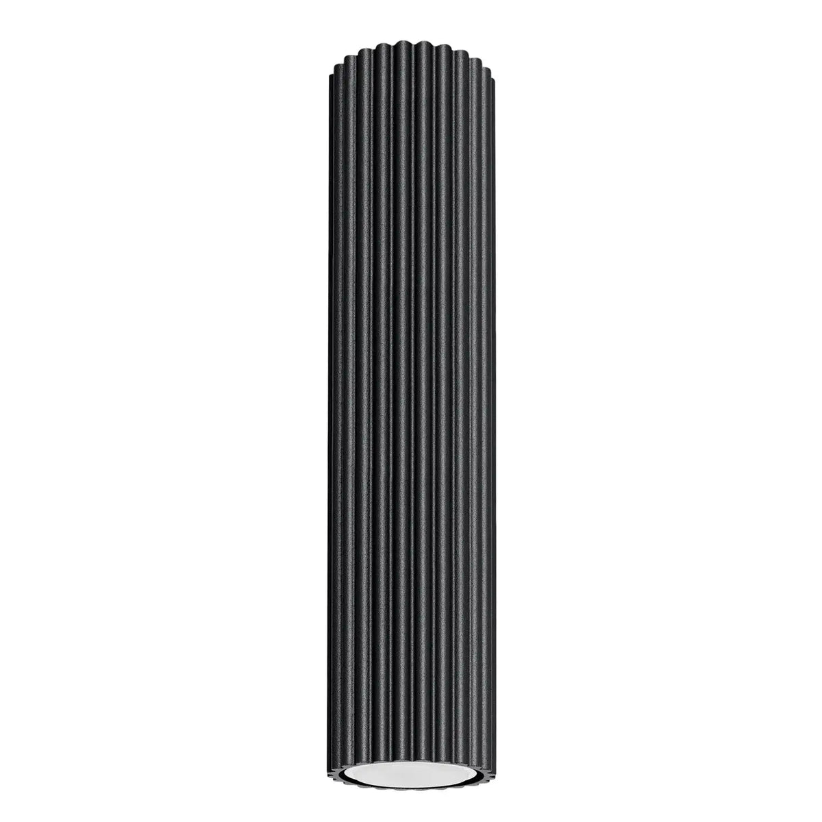 Plafonnier LED Cylindrique Noir - Dalumea - vue 7