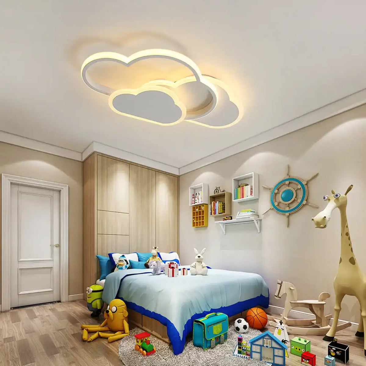 Plafonnier LED Nuage Chambre - Dalumea - vue 2