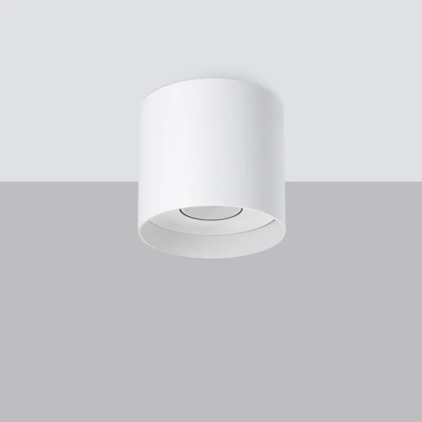 Plafonnier Cylindrique Lisse Blanc Minimaliste - Dalumea - vue 2