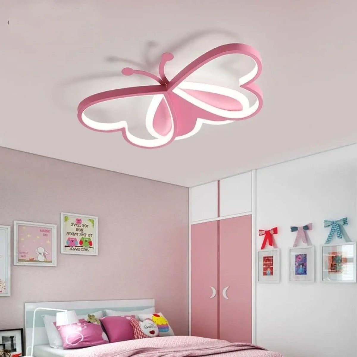Plafonnier LED Papillon Chambre Enfant - Dalumea - vue 1