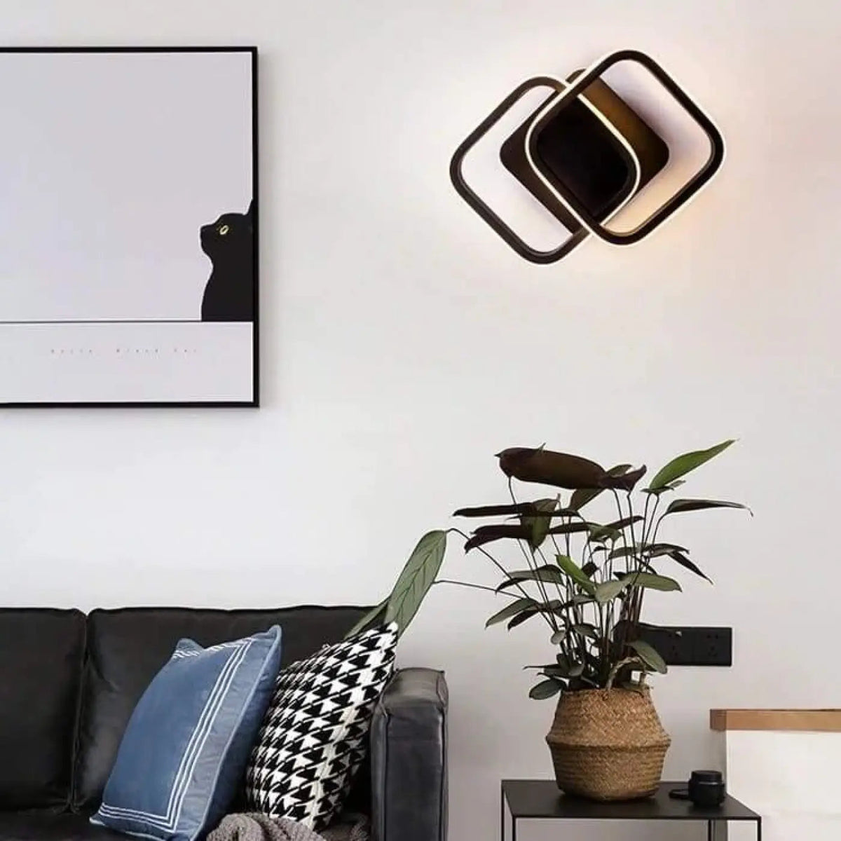 Plafonnier LED Noir Moderne - Dalumea - vue 6