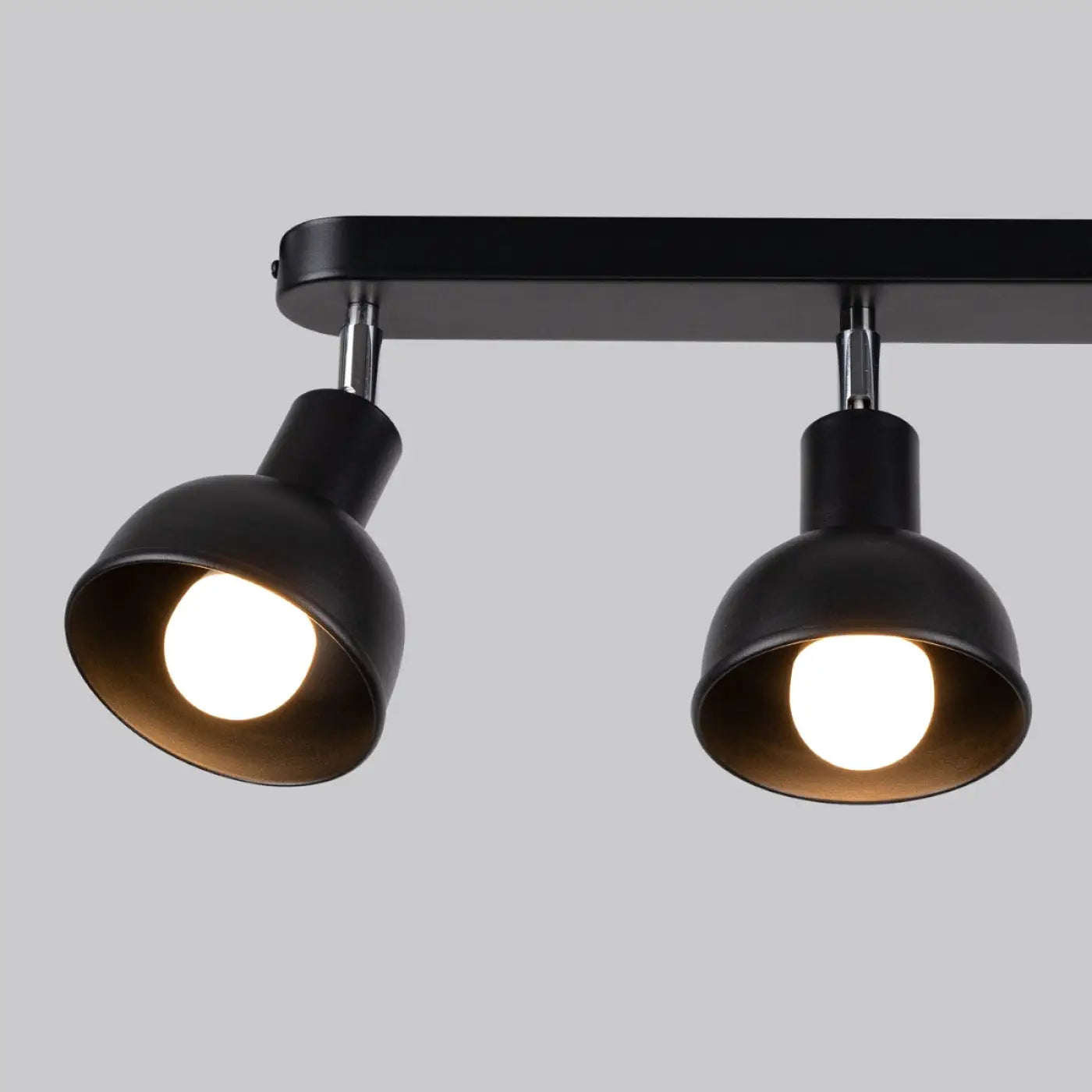Plafonnier Noir 3 Spots Orientables - Dalumea - vue 3