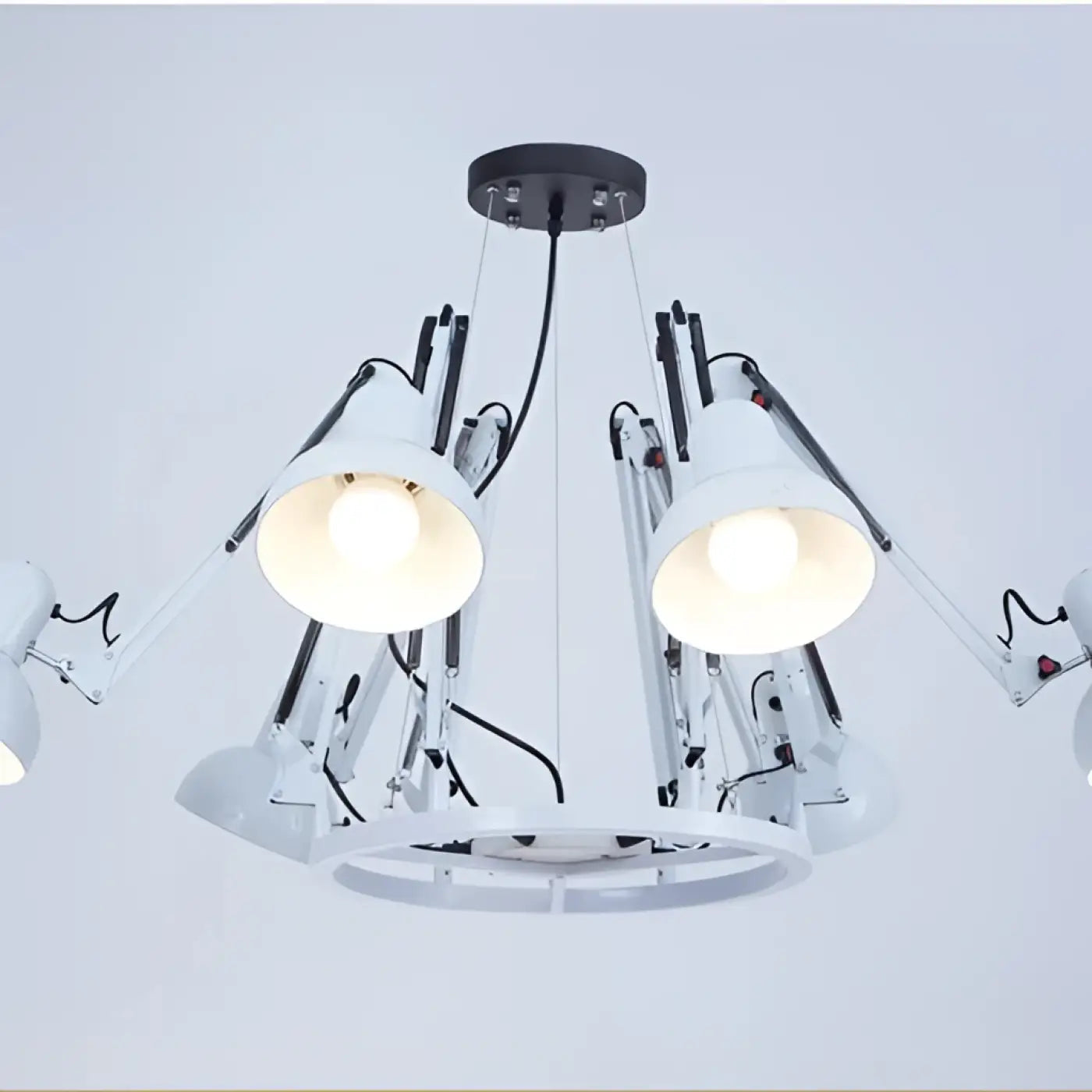 Plafonnier LED Orientable Noir Design - Dalumea - vue 10