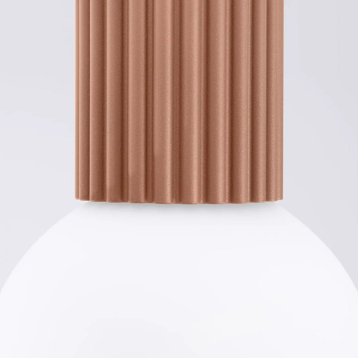 Plafonnier Minimaliste Moka Globe Opalin - Dalumea - vue 7
