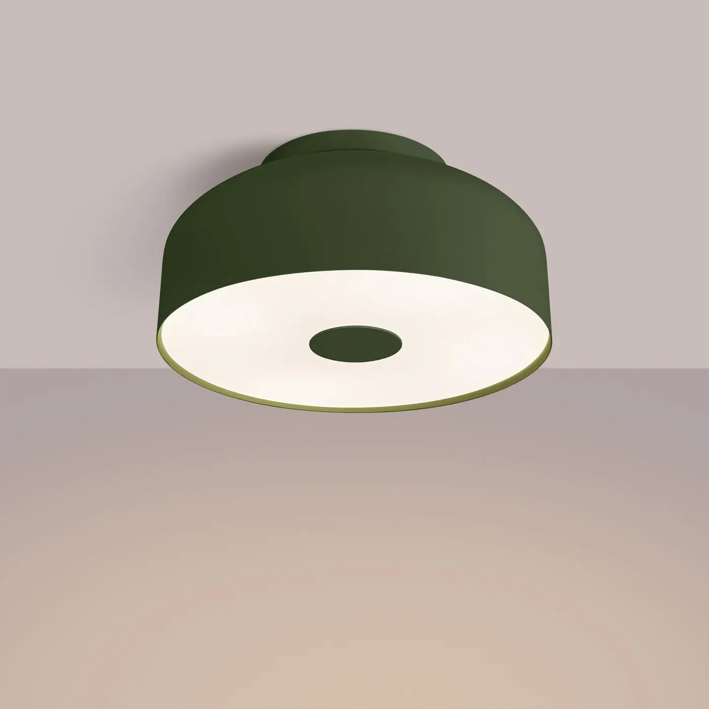 Plafonnier Vert Olive Contemporain - Dalumea - vue 1