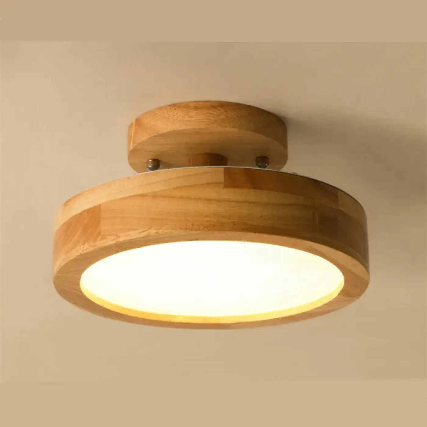 Plafonnier Bois LED Design Moderne - Dalumea - vue 1