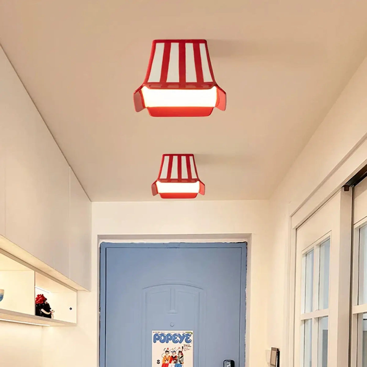 Plafonnier Enfant Rouge Blanc - Dalumea - vue 2