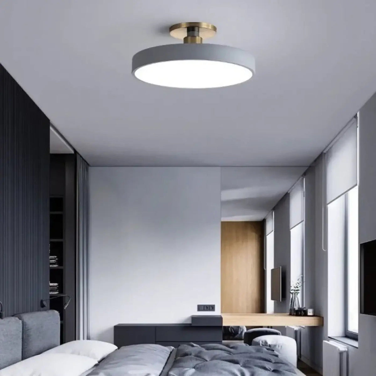 Plafonnier Rond Design Minimaliste - Dalumea - vue 2