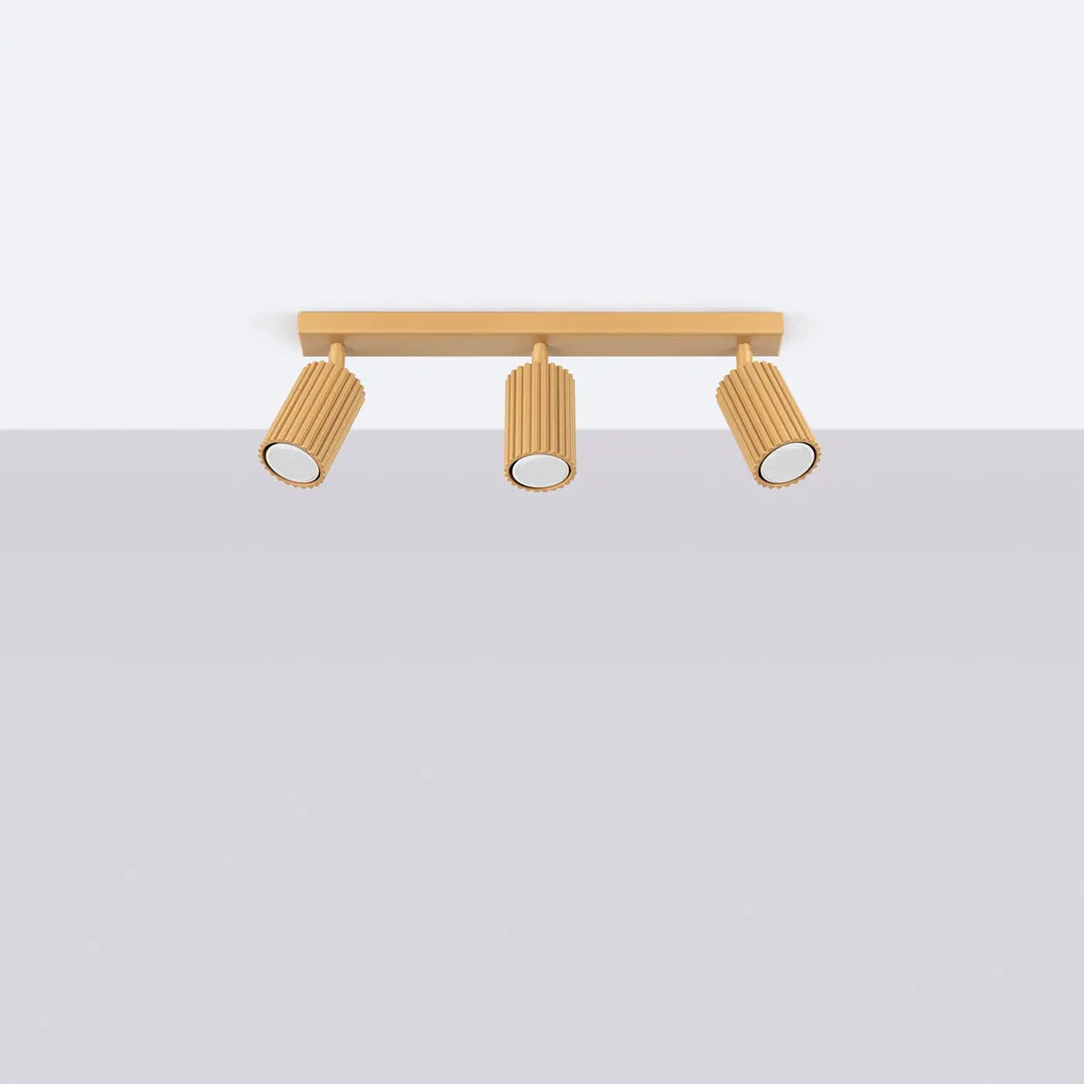 Plafonnier 3 Spots Doré Design - Dalumea - vue 2