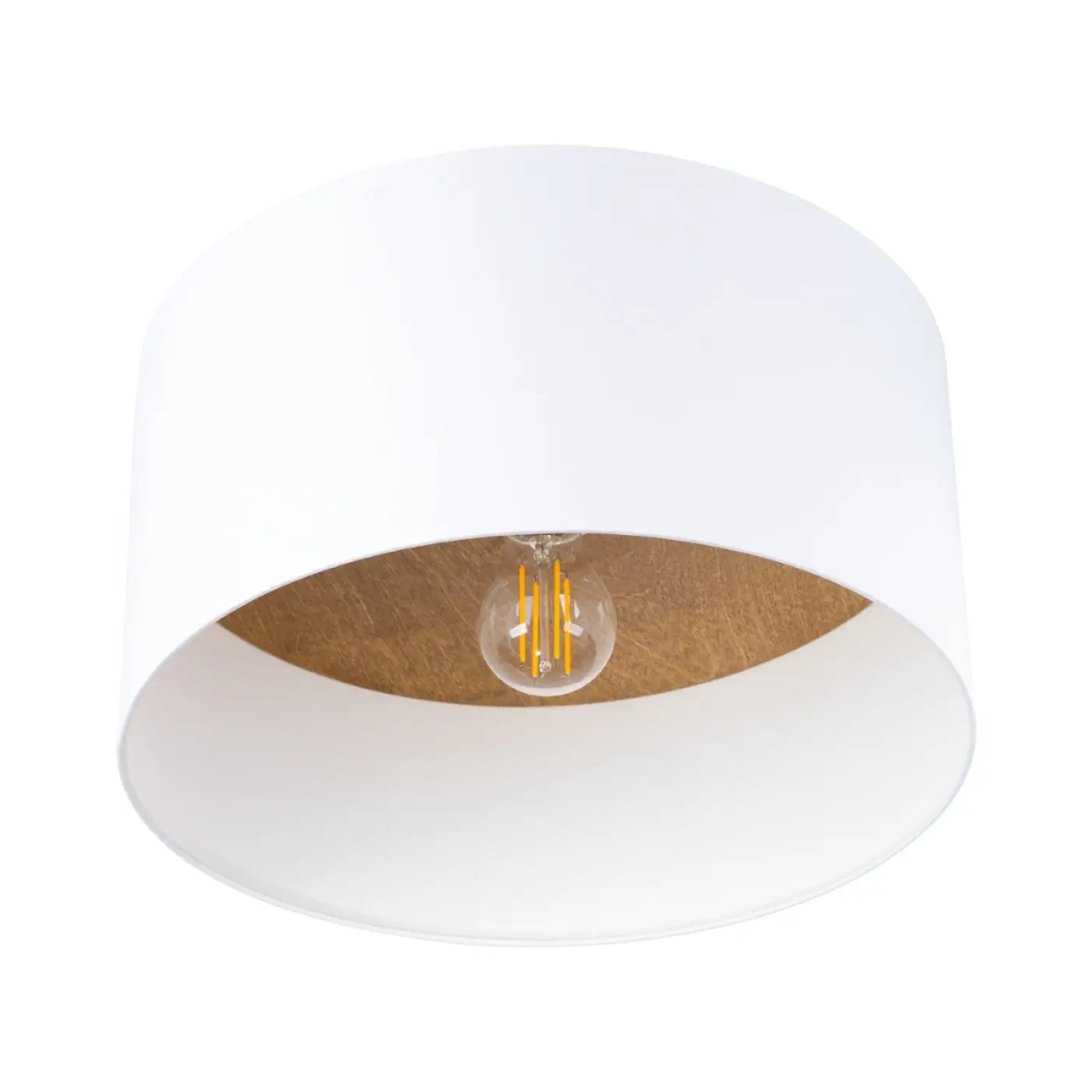 Plafonnier Scandinave Blanc Marron - Dalumea - vue 5