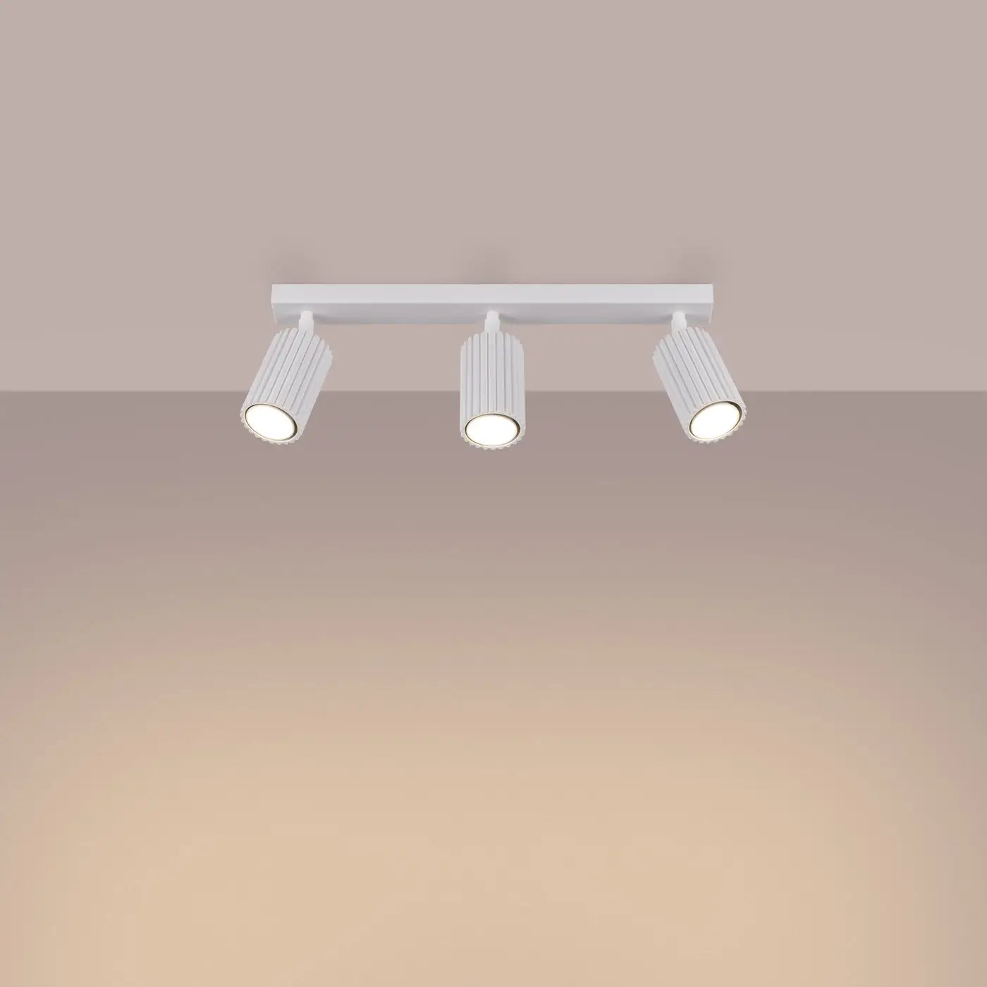 Plafonnier 3 Spots Blanc Moderne - Dalumea - vue 1