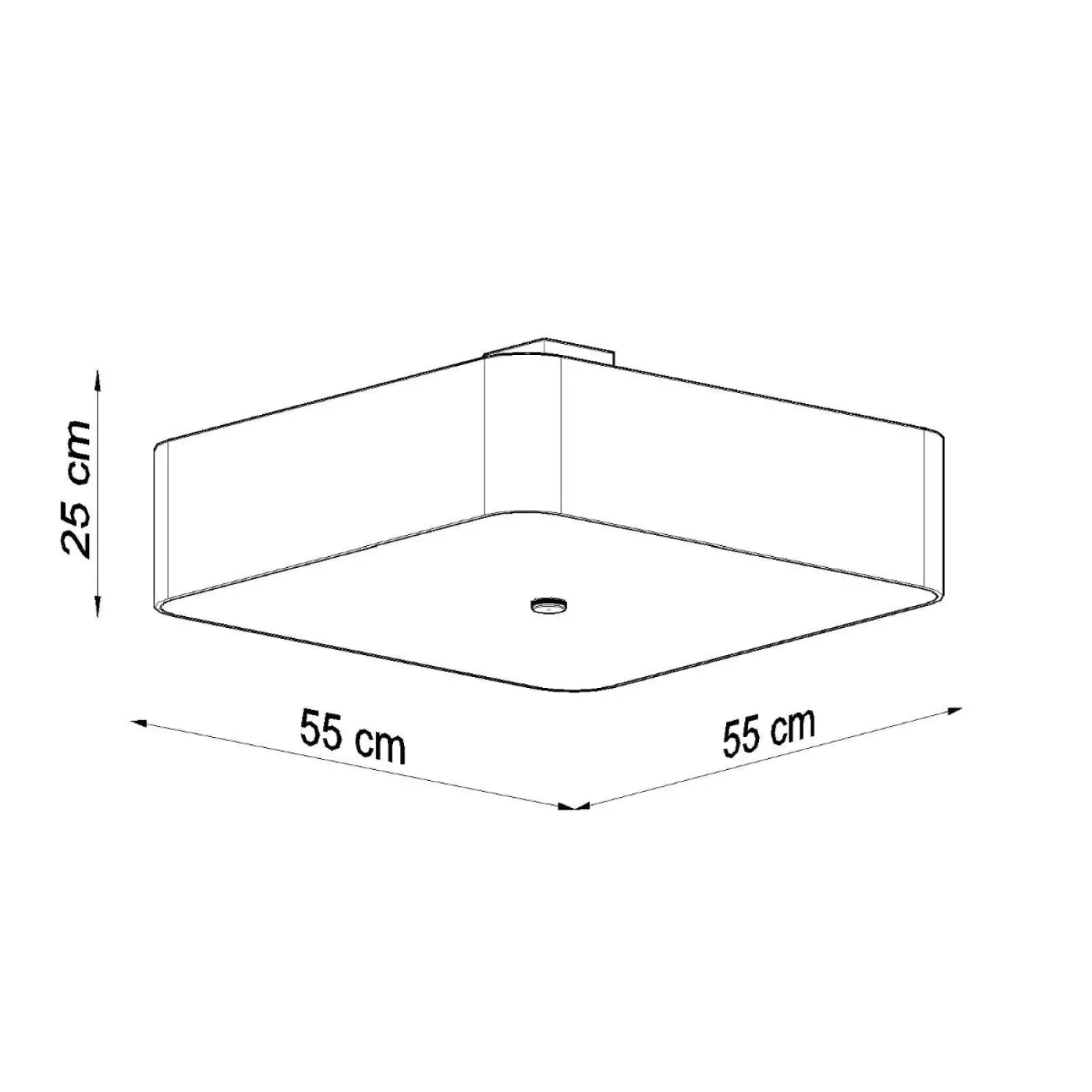 Plafonnier LED Noir Rectangulaire - Dalumea - vue 7