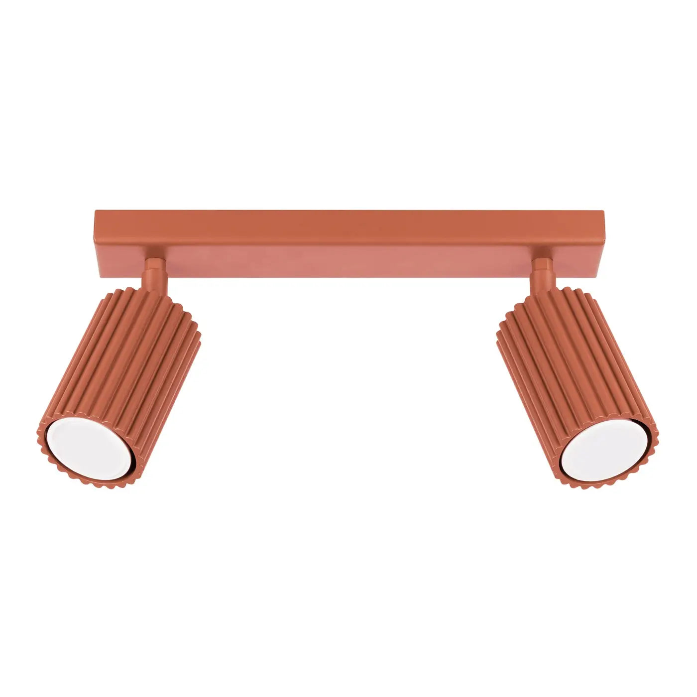 Plafonnier Double Spot Barre Rouge Ocre - Dalumea - vue 8