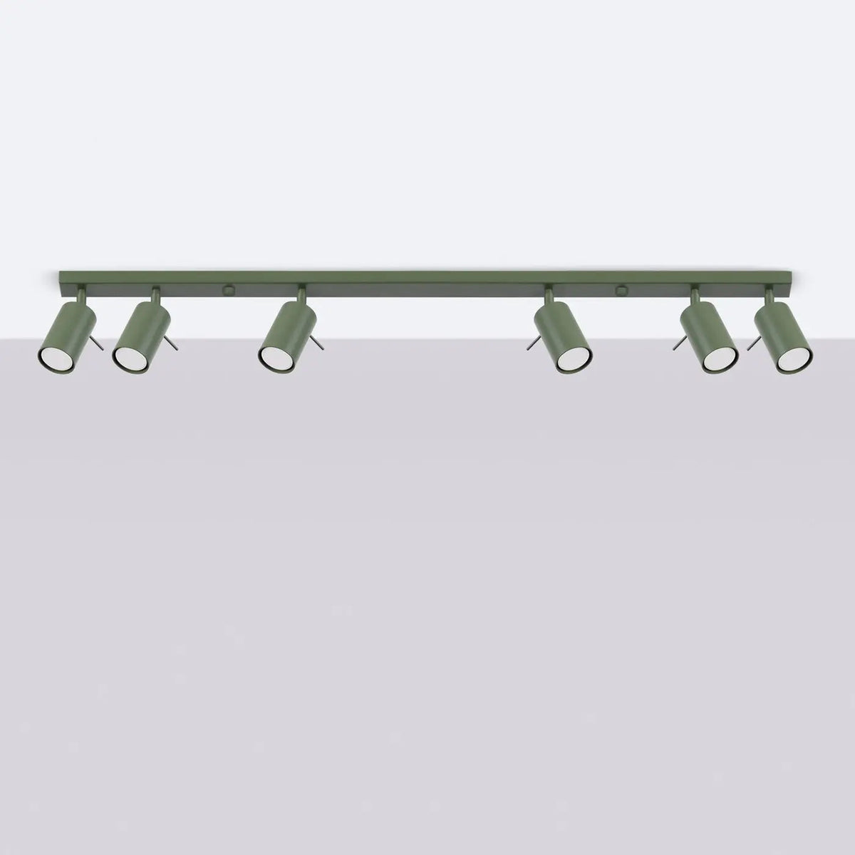 Plafonnier Vert Olive 6 Spots
