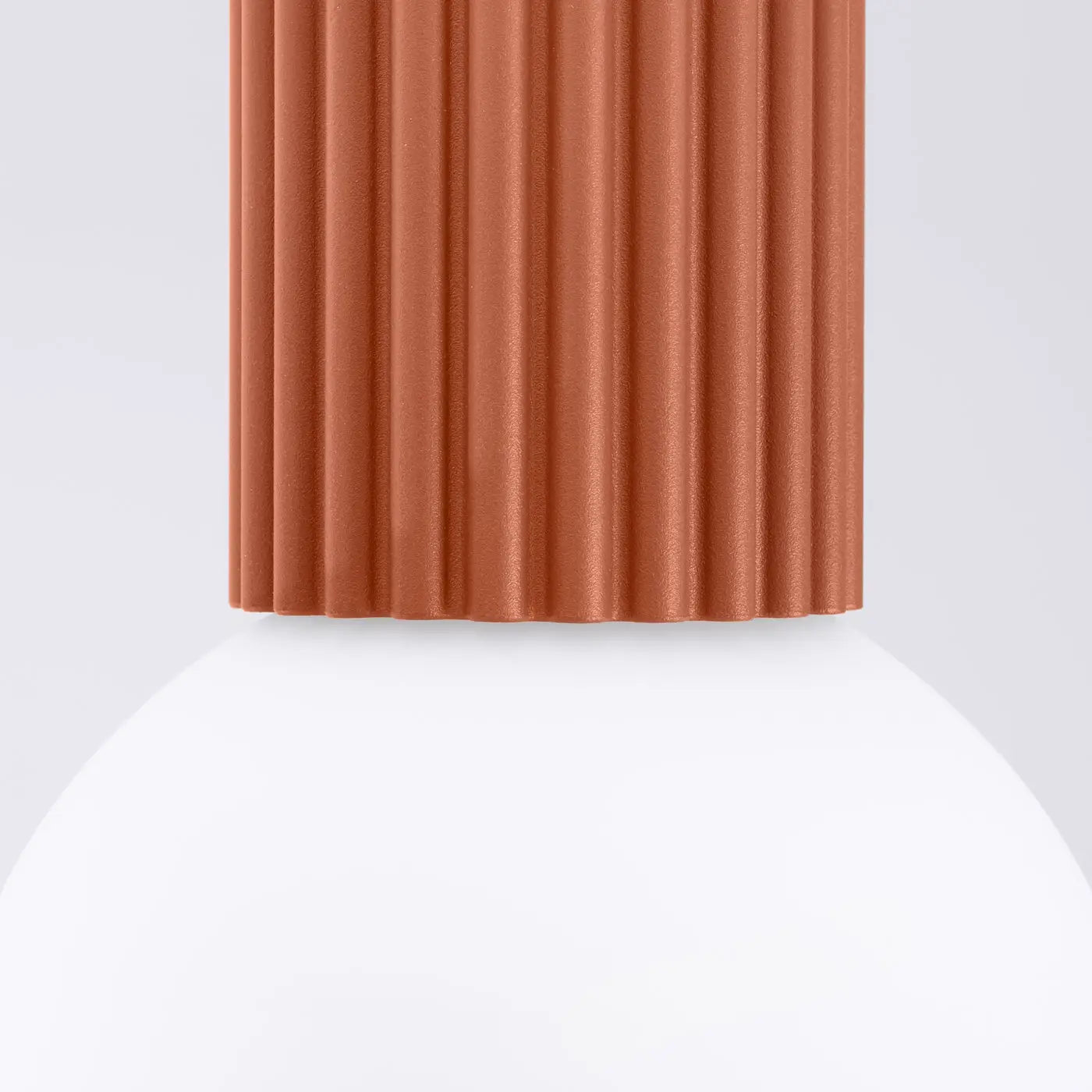 Plafonnier Rouge Ocre Minimaliste - Dalumea - vue 4