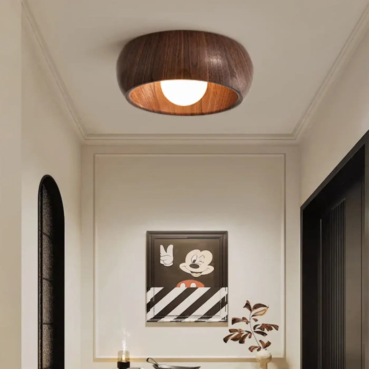 Plafonnier Scandinave Bois Naturel