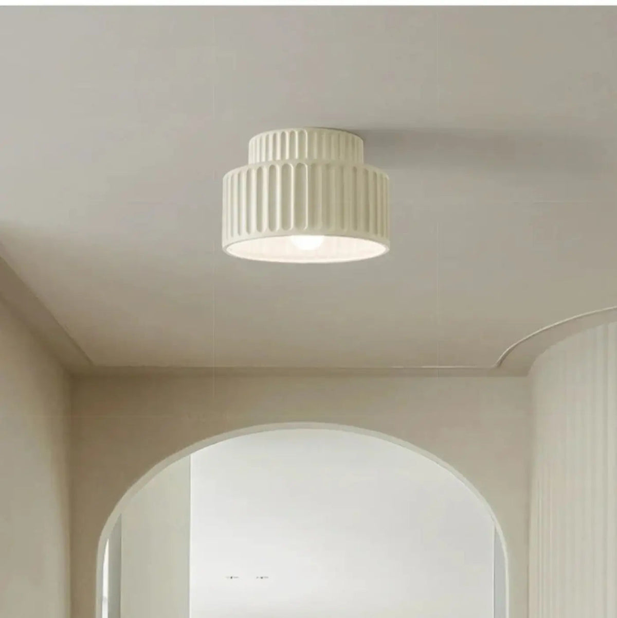 Plafonnier Terracotta Côtelé Rétro - Dalumea - vue 4