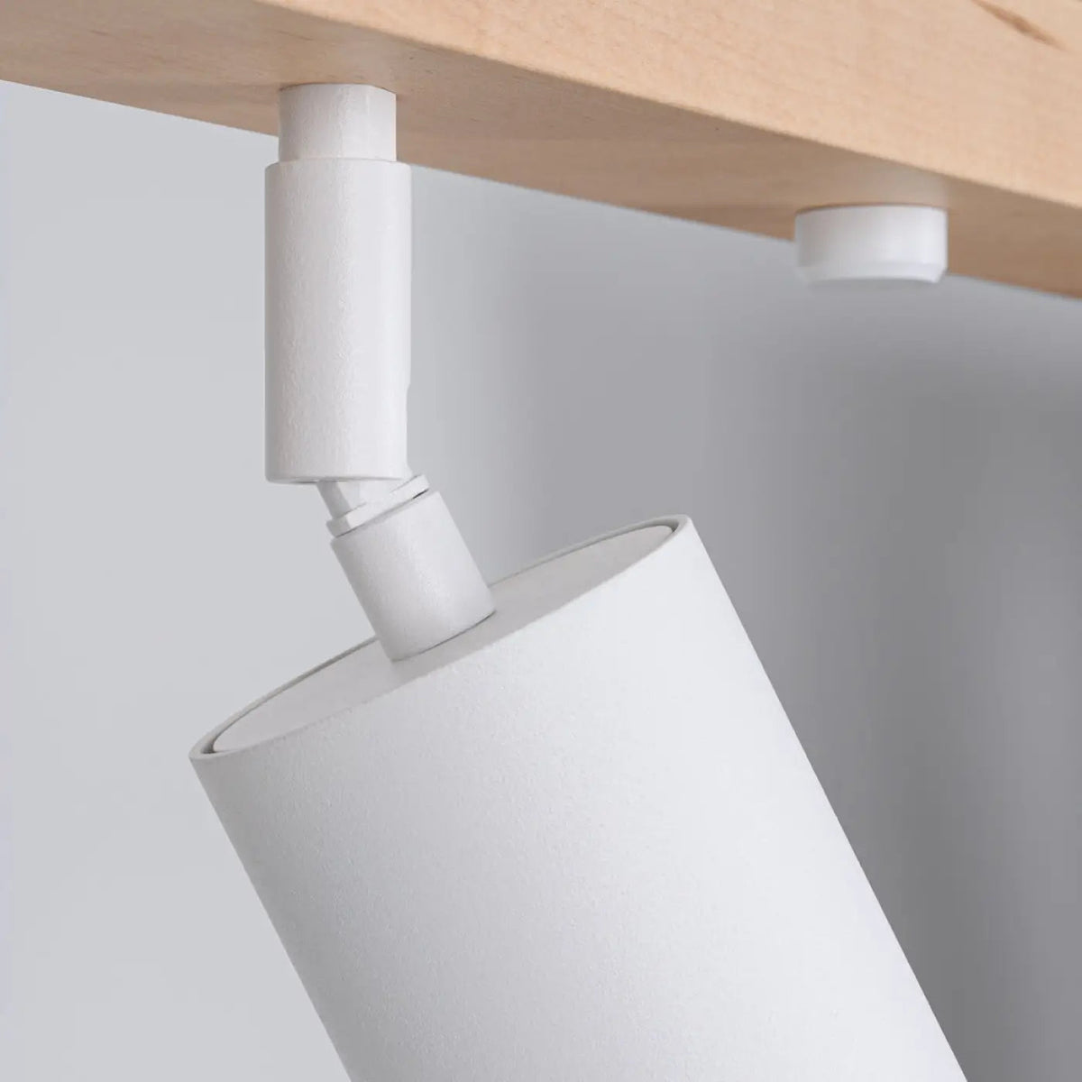 Plafonnier Rail Bois Blanc 4 Spots - Dalumea - vue 3
