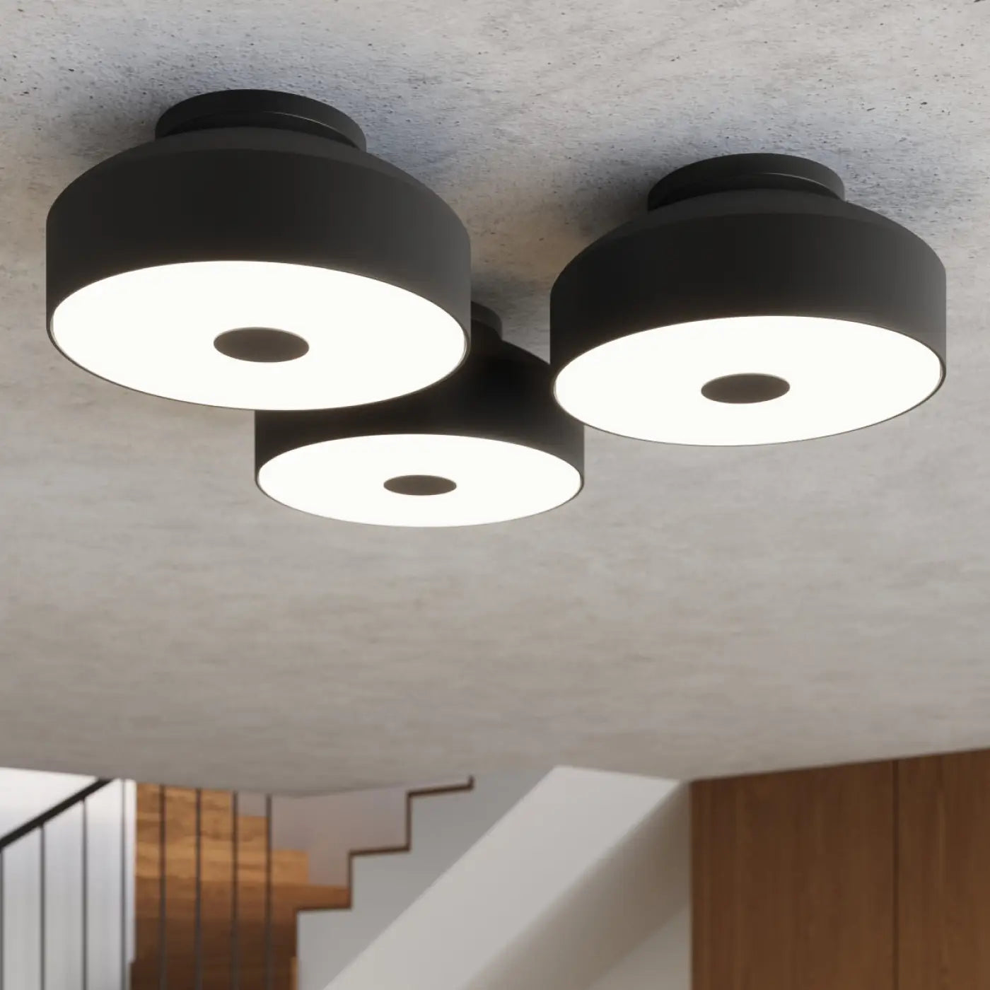 Plafonnier Noir Contemporain - Dalumea - vue 8