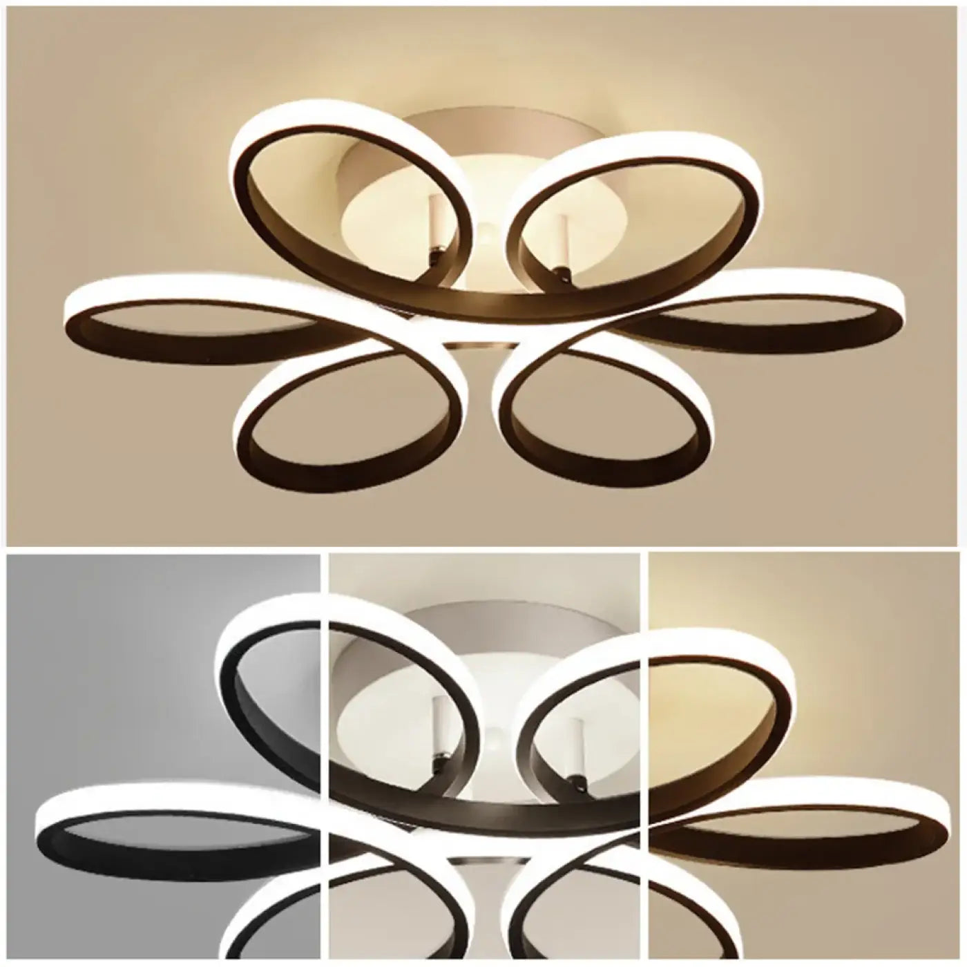 Plafonnier LED Floral Design Moderne - Dalumea - vue 2