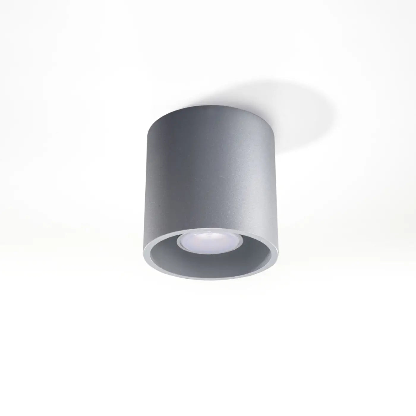 Plafonnier LED Cylindre Gris - Dalumea - vue 4