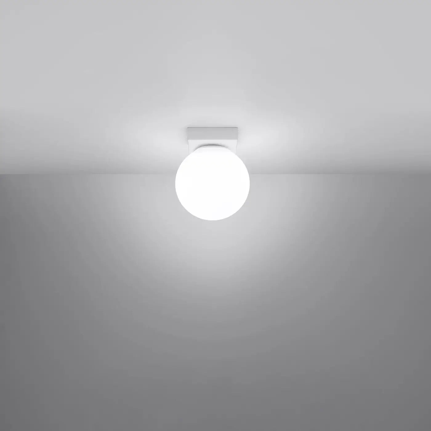 Plafonnier Boule Blanche LED - Dalumea - vue 1