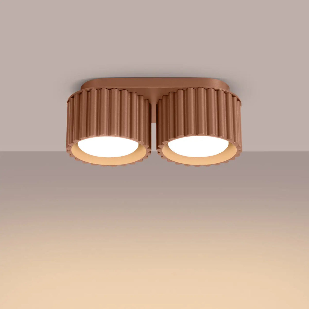 Plafonnier Double Spot Moka - Dalumea - vue 1