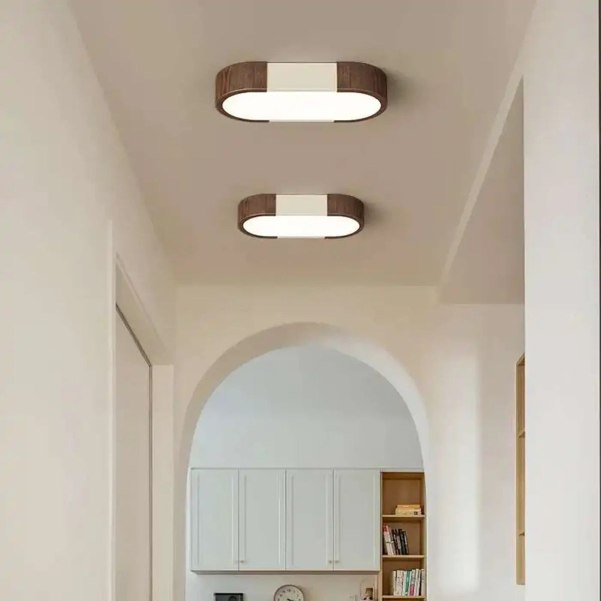 Plafonnier LED Bois Minimaliste - Dalumea - vue 2