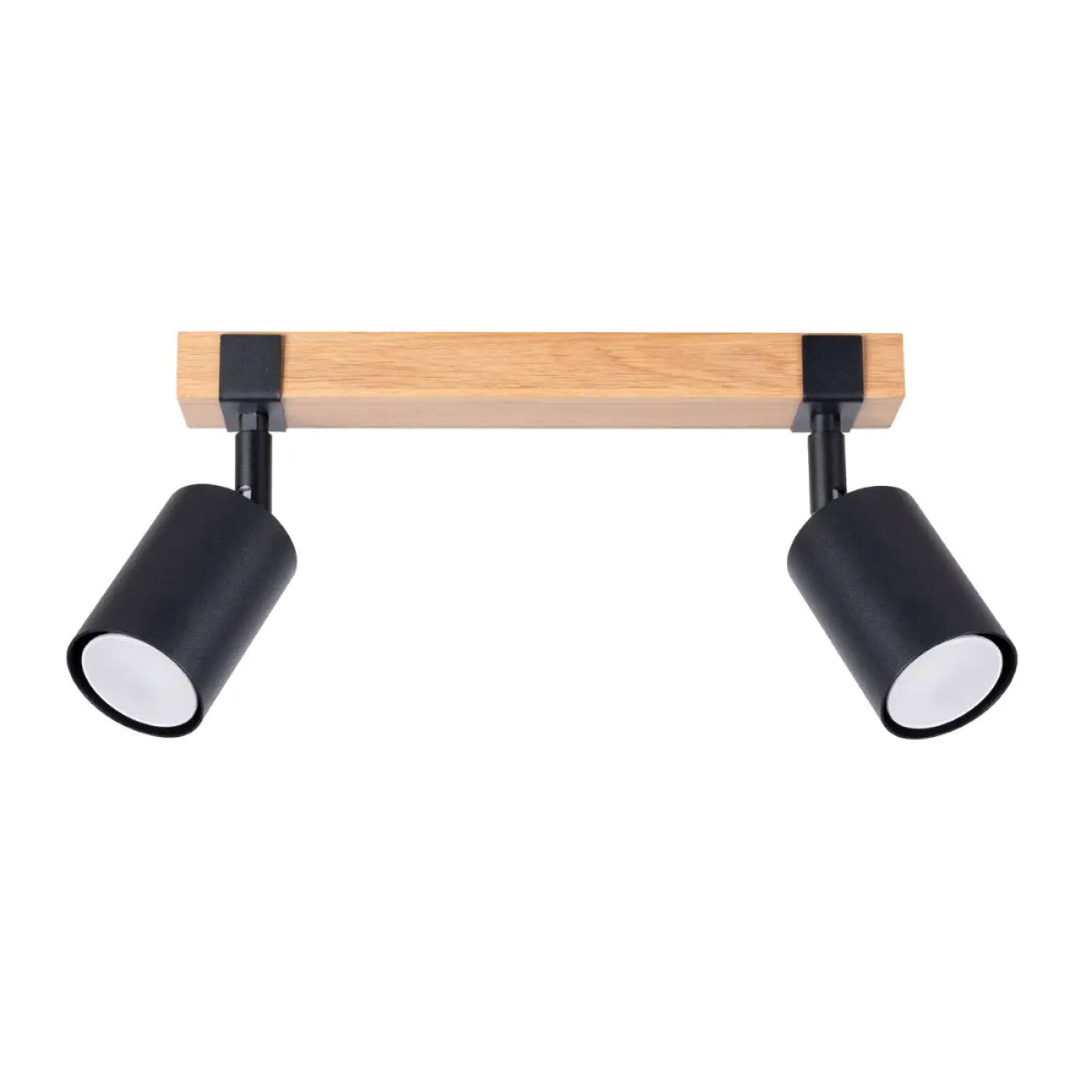 Plafonnier Double Spot Bois Noir - Dalumea - vue 5