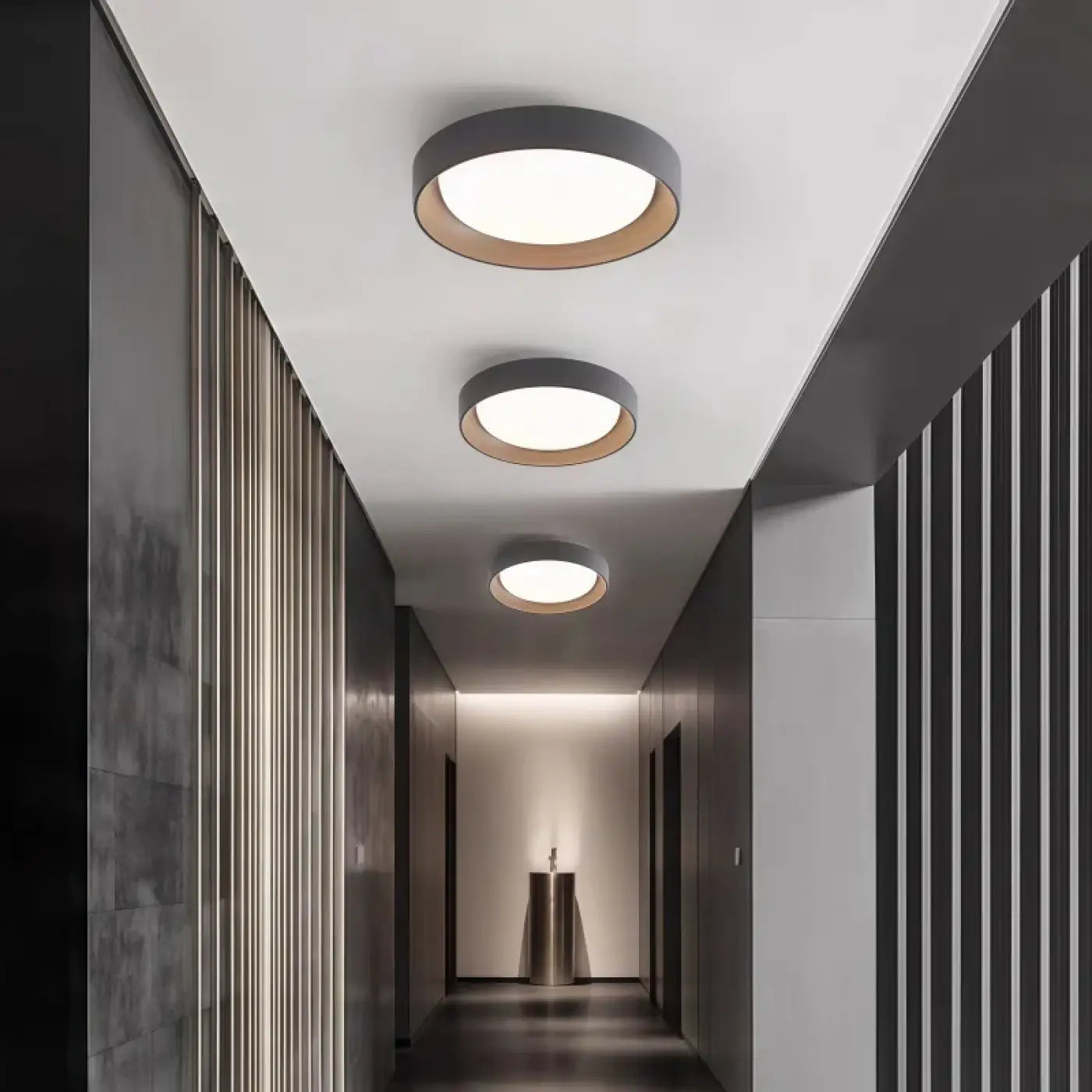 Plafonnier LED Bois Rond Style Scandinave - Dalumea - vue 3