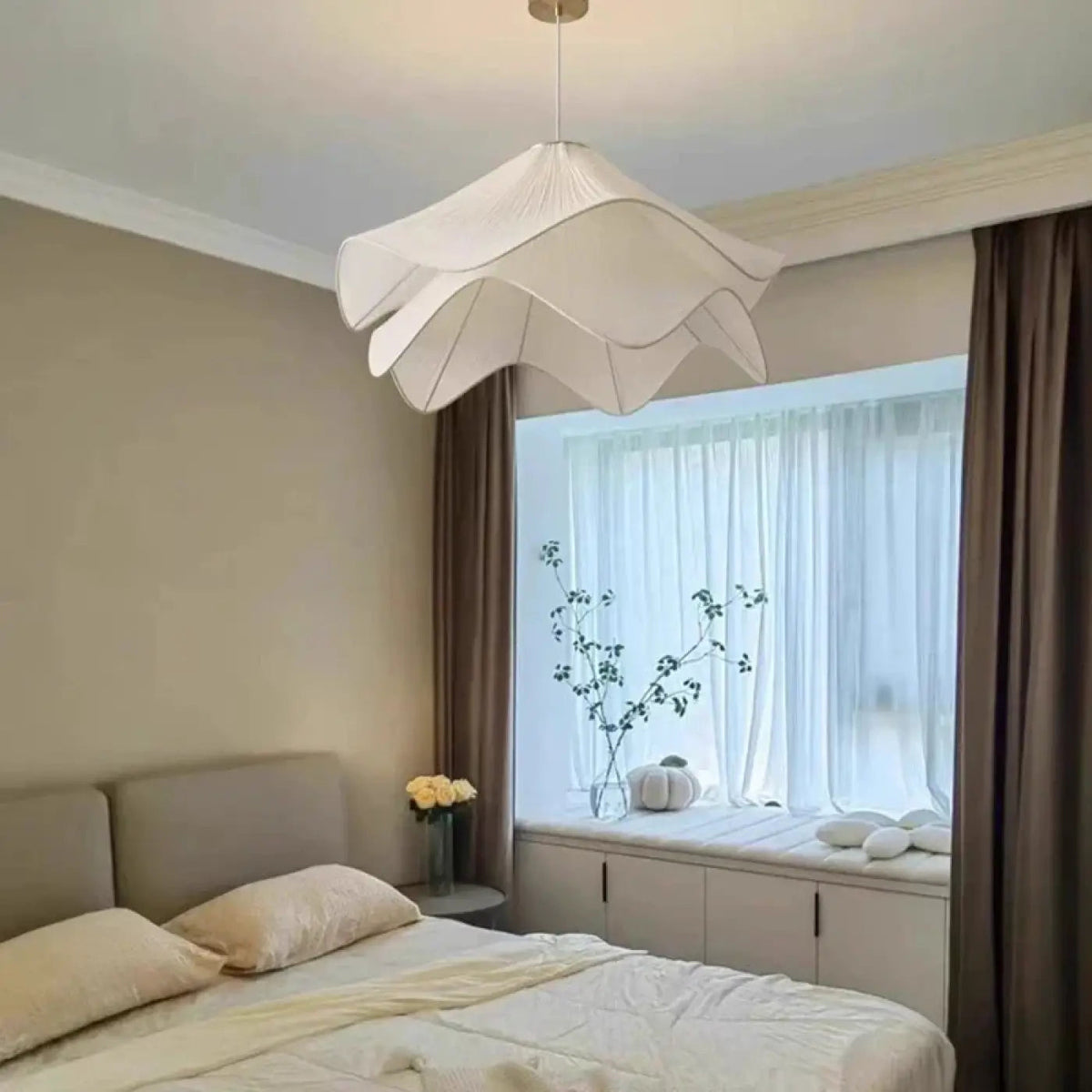 Suspension Luminaire Fleur Plissée - Dalumea - vue 3