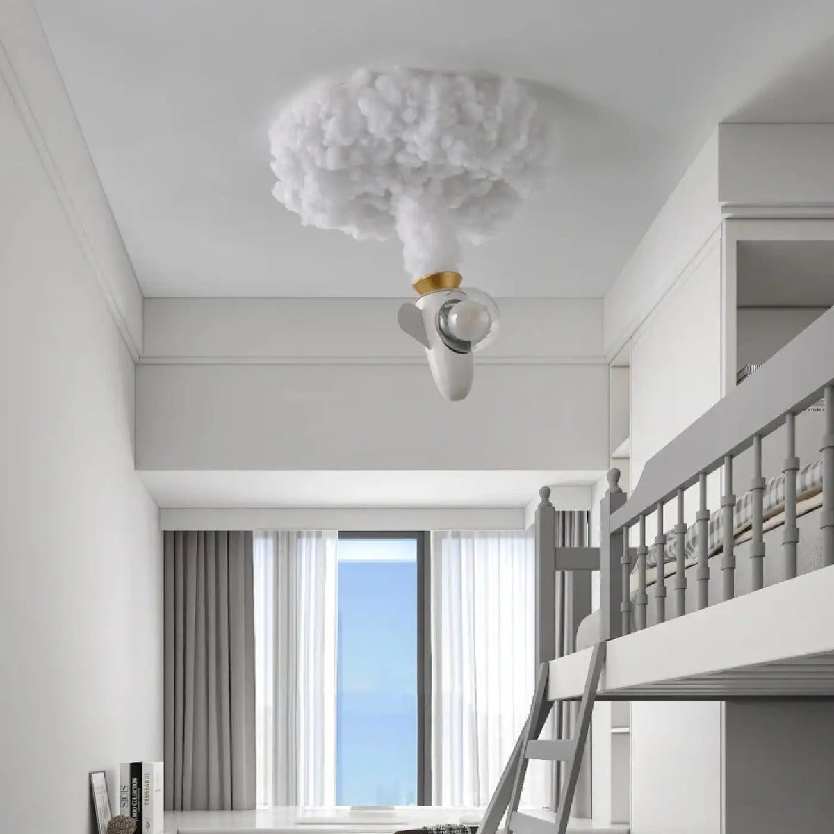 Suspension Nuage Ciel Étoilé Chambre Enfant - Dalumea - vue 3