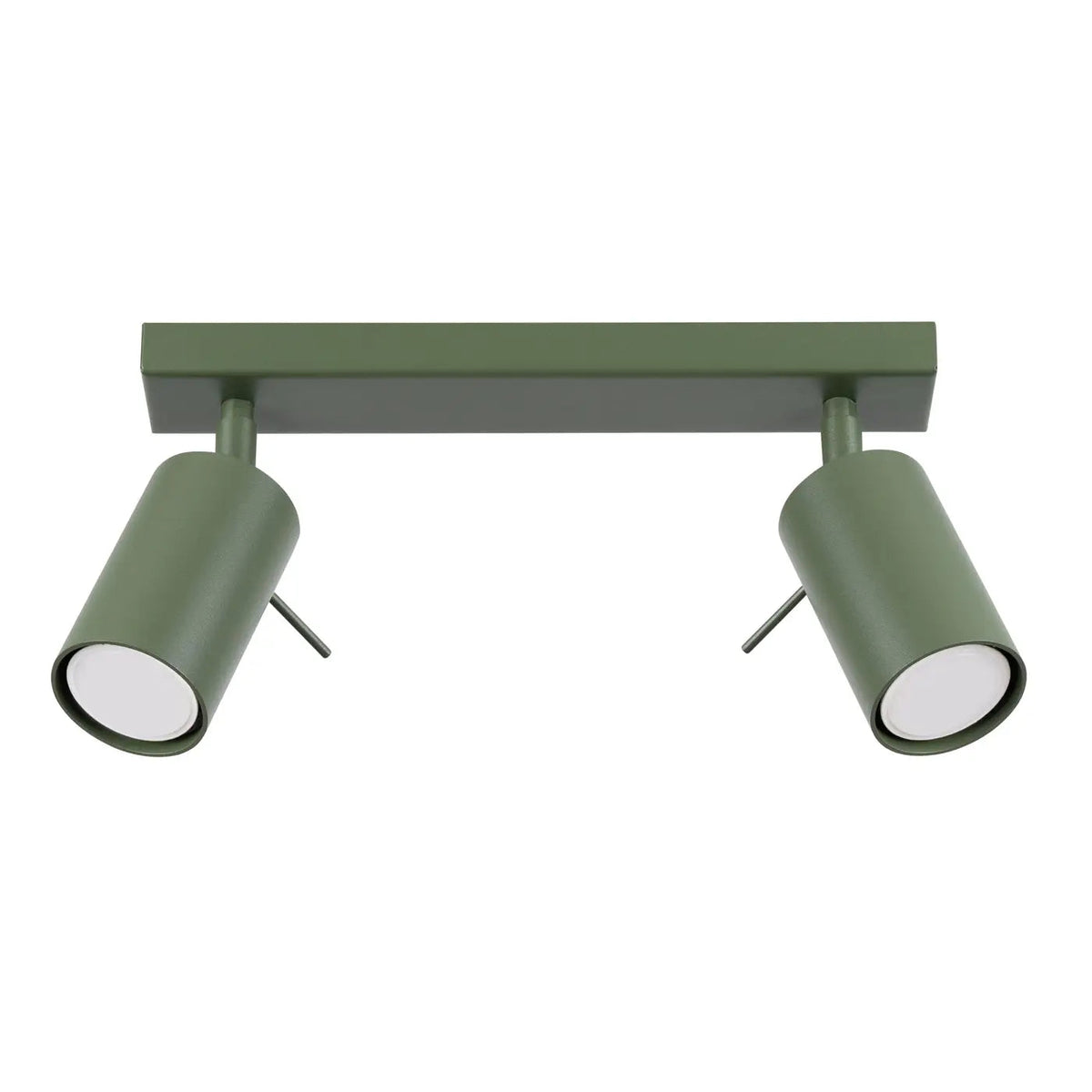 Plafonnier 2 Spots Lisse Vert Olive - Dalumea - vue 8