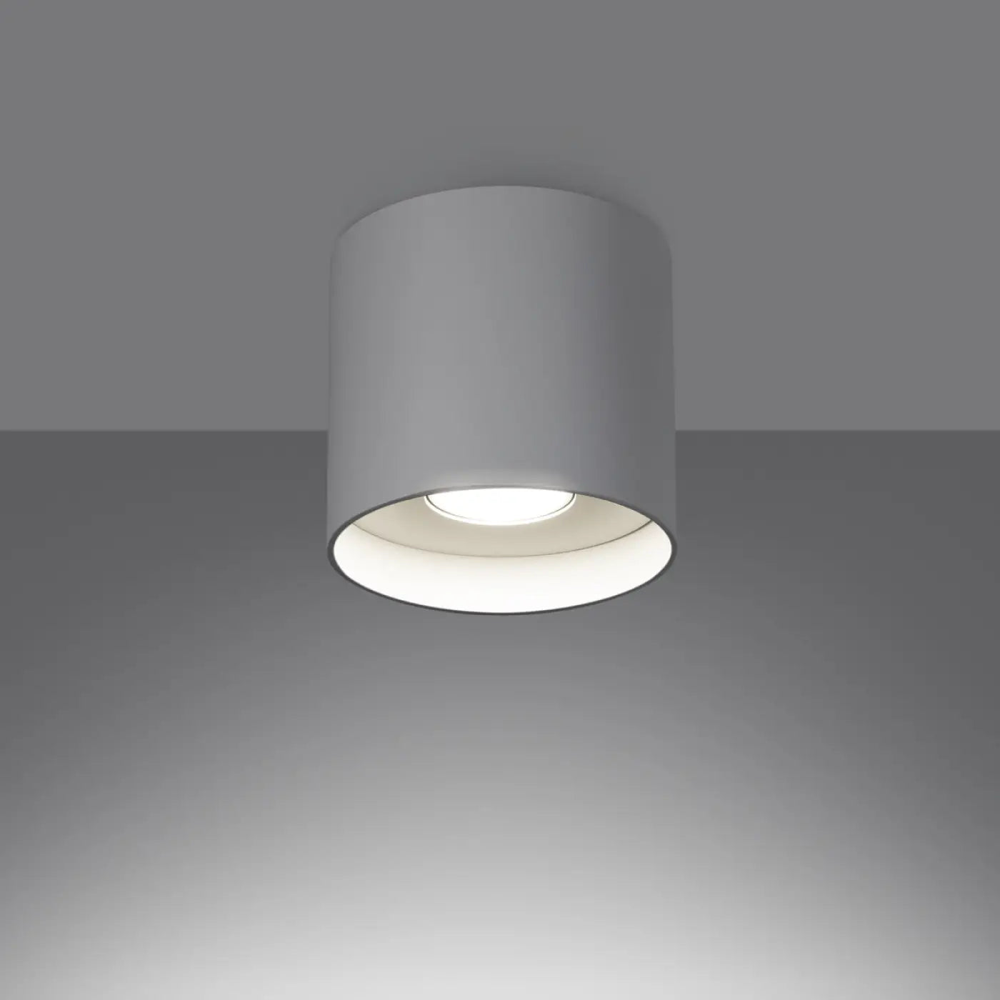 Plafonnier Cylindrique Lisse Blanc Minimaliste - Dalumea - vue 1