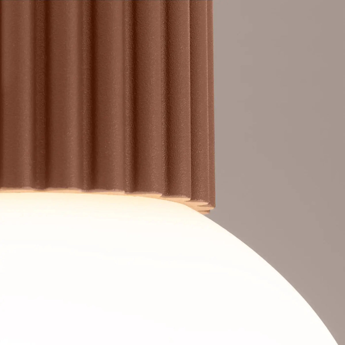 Plafonnier Minimaliste Moka Globe Opalin - Dalumea - vue 6