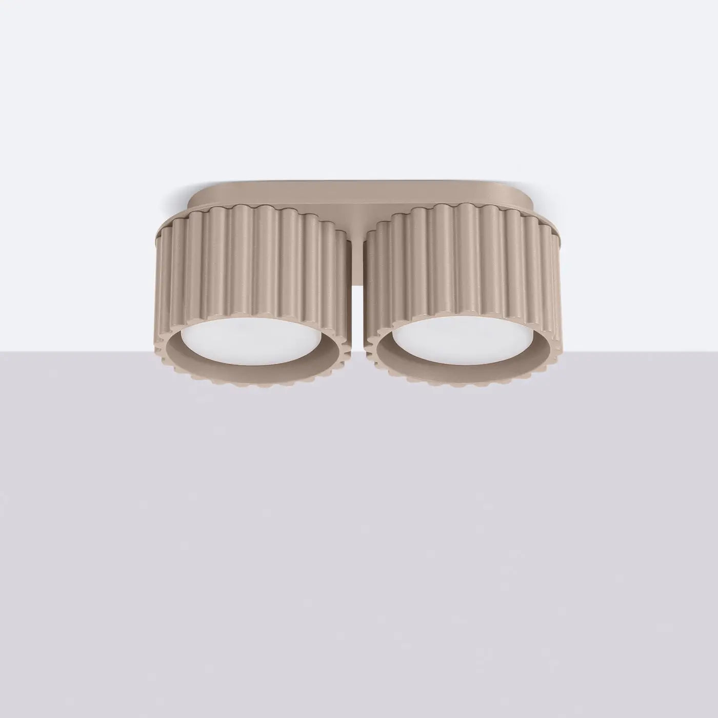 Plafonnier Double Spot Taupe - Dalumea - vue 2