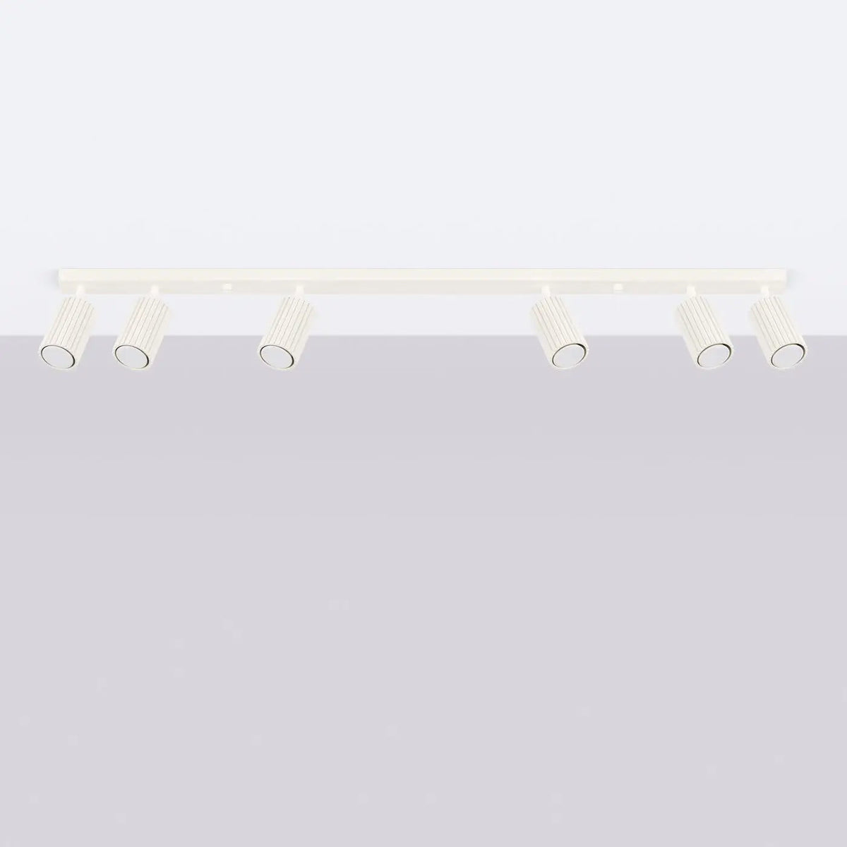 Plafonnier 6 Spots Orientables Beige - Dalumea - vue 2