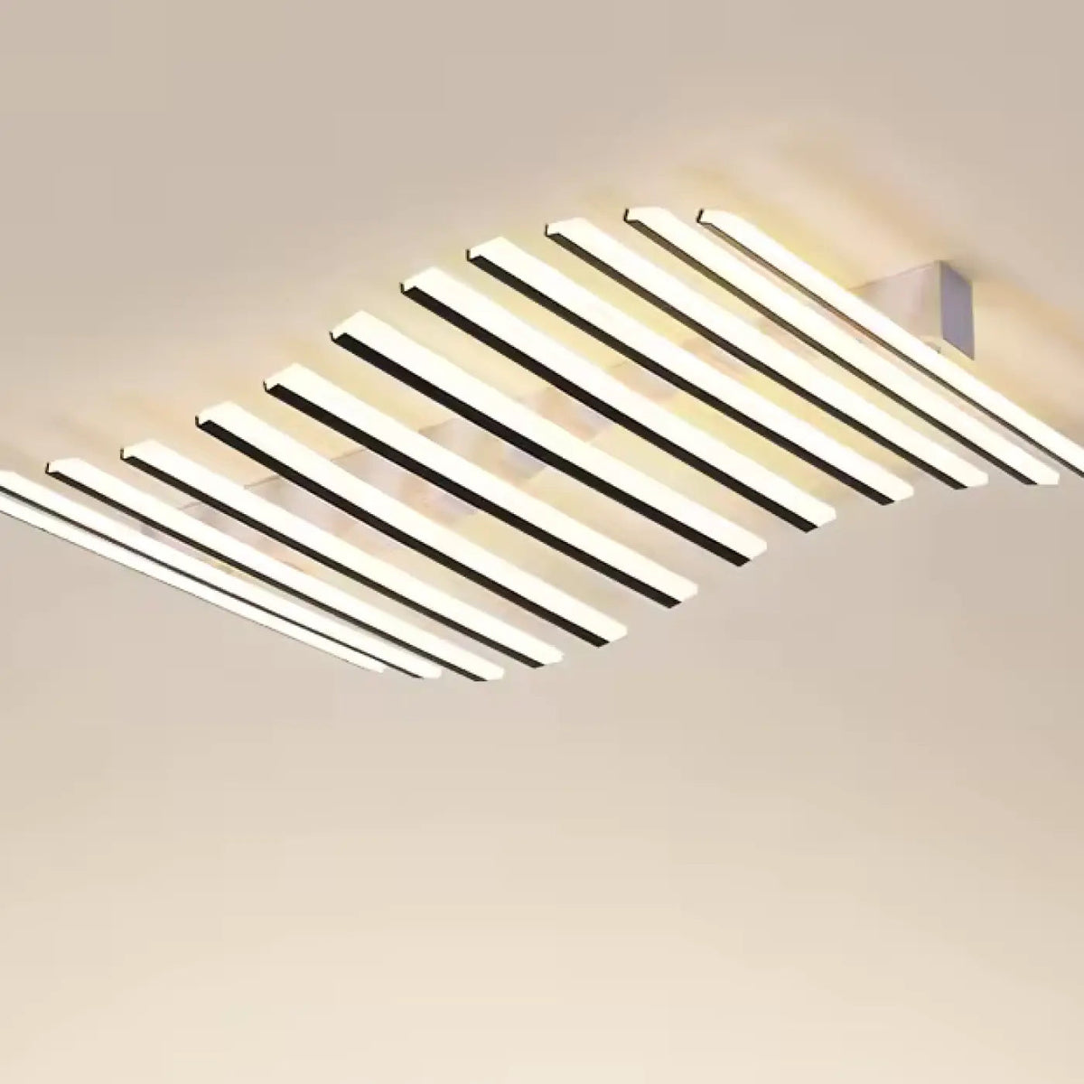 Plafonnier LED Rectangulaire Noir - Dalumea - vue 3